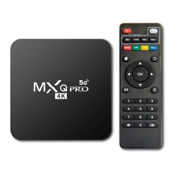 Mxq Pro 4K Tv Box 1+8Gb Android Smart Tv Box With Reliable Network Tv Box Video Player Android Box 5G Dual-Band Wifi Support