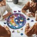 A Space Themed Wooden Puzzle Suitable For Adults - Challenging Irregular Shaped Intellectual Puzzle, Environmentally Friendly. 