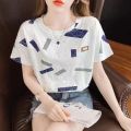 Women Summer Style Blouses Tops Lady Casual Short Sleeve O-Neck Flower Printed Blusas Tops SP1512. 
