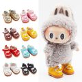 Doll Leather Shoes Labubu Bow Shoes for 17cm Labubu 10cm EXO /Cotton Doll Finger Shoes. 