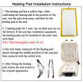 Universal Built-In Car Seat Heater 12V Alloy Wire Heating Heat Pads 3-Level Dual Round Control Switch System With Harness.