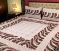 Embroidered Patch Work King Size BedSheet - High Quality - Cotton Double Bedsheet Embroided. 