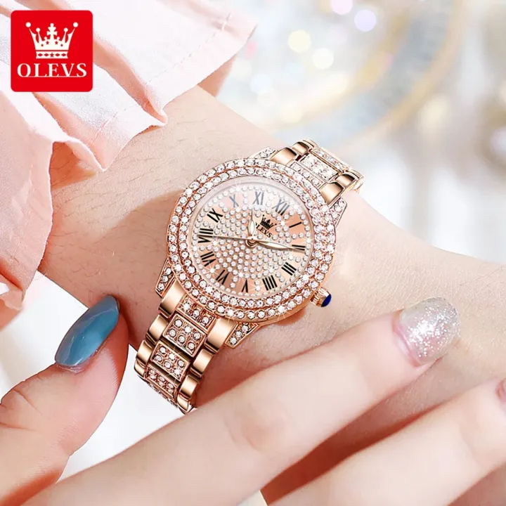 OLEVS%209943%20Luxury%20All%20Diamond%20Original%20Quartz%20Watch%20for%20Women%20Elegant%20Rose%20Gold%20Stainless%20Steel%20Waterproof%20Ladies%20Wrist%20Watches%20-%20Image%206