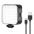 New Rechargeable 6500K LED Video Light Mini Camera Light Fill Lamp Portable Photography Lighting for Vlog Live Streaming DSLR. 