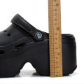 9CM Thick Women's Sandals 2024 New Summer Slippers High Heel Soft Sole Beach Garden Shoes Outdoor Waterproof Women's Hole Shoes.