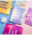 2024 New100 Envelope Savings Challenge Laser A5 Loose-Leaf Binder Budget Binder With Cash Envelopes Money Organizer System. 