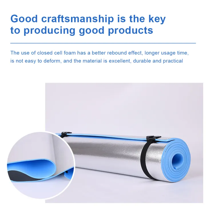 6/8/10mm%20Thick%20Waterproof%20Thickened%20Yoga%20Mat%20Aluminum%20Membrane%20Exercise%20Mat%20Camping%20Picnic%20Mat%20Multifunction%20for%20Camping%20Picnic%20-%20Image%205