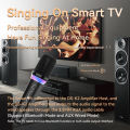 DS-K2 Karaoke Companion Bluetooth 5.3 Wireless Dynamic Micrphone RGB Lights KTV DSP Mixer System 3.5MM AUX Type-C Amplifier Host. 