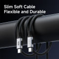 Hagibis USB 4 Cable USB C to USB C Ultra Soft 240W 80Gbps High Speed Cord Compatible with Thunderbolt 4/5 iPhone 17 Power Bank.