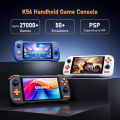 KINHANK K56 Handheld Game Console 5.5'' Touch Screen 50 Emulators for PS1/PSP/DC/SS Android 14 5000mAh WIFI5 Retro Game Player.