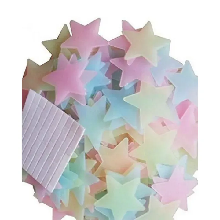 Pack%20of%20100%20-%203D%20Stars%20Glow%20In%20The%20Dark%20Wall%20Stickers%20Luminous%20Fluorescent%20Wall%20Stickers%20For%20Kids%20Baby%20Room%20Bedroom%20Ceiling%20Home%20-%20Image%203