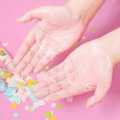 Travel Bath Flakes Portable Flower Hand Soap Mini Bottled Hands Washing Soap Tablets-Multicolor. 