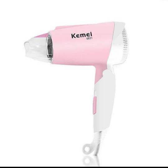 Kemey Km6831 Cool And Hot Foldable Electric Hair Dryer For Women - Hair Dryer