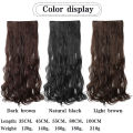 14-40 Inch Long Curly Hair Synthetic Wig Extension Clip Hair Big Wave 5 Clips Invisible Seamless Heat-Resistant Women's. 