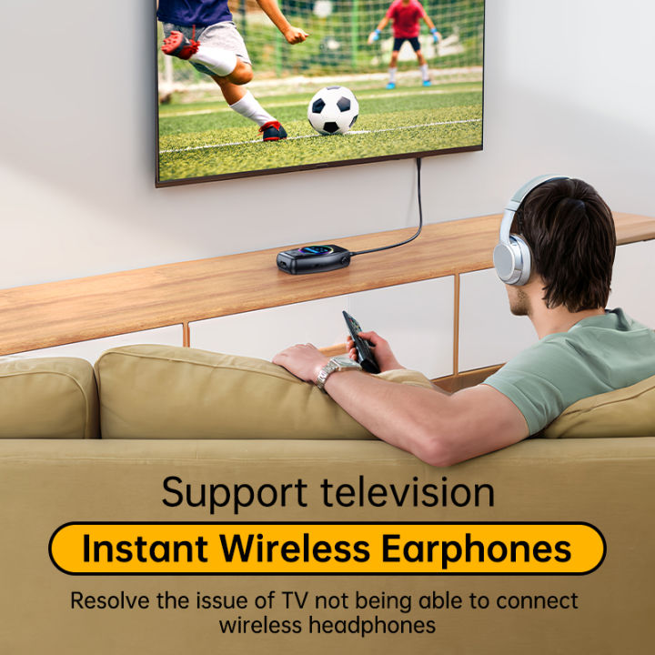 RGB%20Bluetooth%205.4%20Audio%20Transmitter%20Receiver%20LED%20Display%20Hifi%20Music%20Wireless%20Adapter%20With%20Mic%203.5MM%20AUX%20TF%20Card%20Play%20For%20TV%20Car%20-%20Image%205