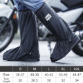 Rain Boot Shoe Cover Black Waterproof Reflector High Top Reusable Motorcycle Cycling Bike Clear Wear Shoes Dust Covers Men Women. 