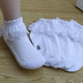 10 Pairs/lot Baby Girls Kids Socks Lace Ruffle Princess Mesh Children Ankle Short Breathable Cotton White Pink Blue Toddler Sock. 