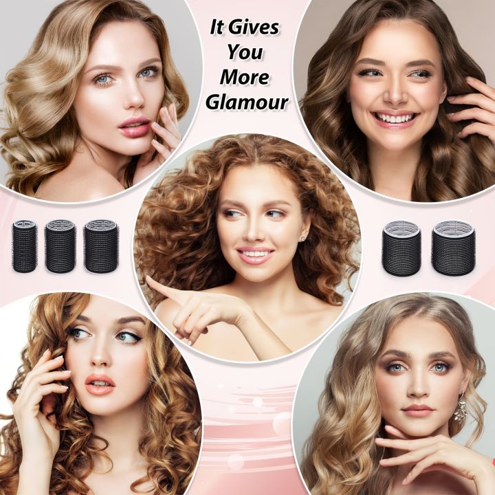 VELCRO%20Hair%20Rollers%20self-grip%20curling%20set%20+Clips%20in%20Different%203%20Sizes%20(6%20PCS)%20-%20Image%203