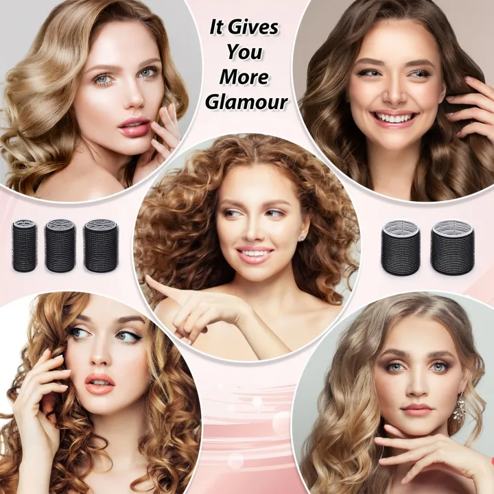 VELCRO%20Hair%20Rollers%20self-grip%20curling%20set%20+Clips%20in%20Different%203%20Sizes%20(6%20PCS)%20-%20Image%203