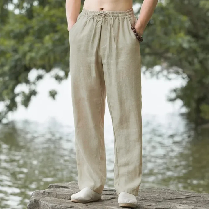 New%20Men's%20Beach%20Pants%20Joggers%20Fashion%20Cotton%20Linen%20Sweatpants%20Casual%20Pants%20Hawaiian%20Vacation%20Loose%20Spring/Summer%20Long%20M-4XL%20-%20Image%203
