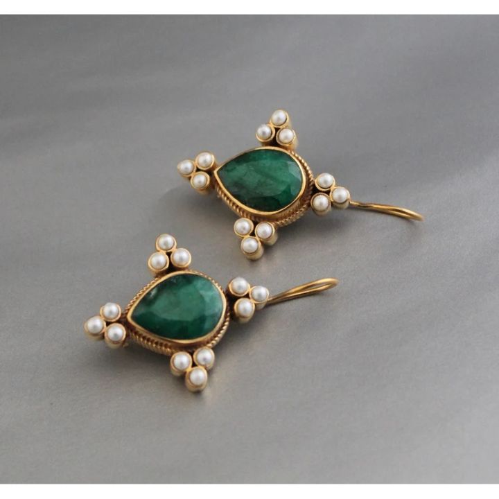 Elegant%20Retro%20Geometric%20Pearl%20Pendant%20Pendant%20Pendant%20Pendant%20Earrings%20Women's%20Exquisite%20Pendant%20Wedding%20Jewelry%20Gift%20-%20Image%202