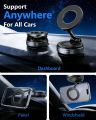 Magnetic Phone Holder Vacuum Suction Car Mount, 360° Rotating Foldable Magnetic Phone Stand, Retractable Vacuum Suction Cup Mobile Holder for Car Dashboard, Windshield, Mirror, Table, Gym & Travel. 