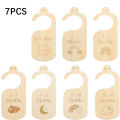 7PCS Newborn Photography Props Wooden Monthly Milestone Cards Baby Shower  for Boys and Girls Photography Accessories. 