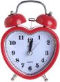 Heart shape alarm clock With Twin Bell. 