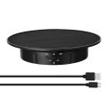3 Speeds Electric Rotating Display Stand Mirror 360 Degree Turntable Jewelry Holder Battery for Photography Video Shooting Props. 