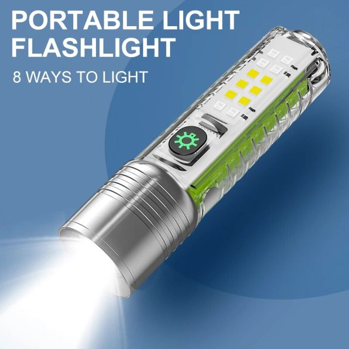 Fixed Led Flashlight Super Bright L2 LED Flashlight Fixed Focus Lighting White Red Blue ...