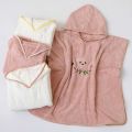 Hooded Baby Bath Towel Soft Coral Velvet Children Bathrobe Cute Cartoon Beach Towel Warm Toddler Sleeping Blanket Swaddle Wrap.