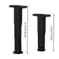 4PCS Adjustable Bed Frame Support Legs, Heavy Duty Furniture Replacement Legs for Bed, Sofa, Desk, Dresser. 