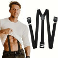 2.5cm Width Men's Suspenders New Creative 3 Hooks Suspenders Man Pants Casual Mens Trouser Suspenders Fashion Adjustable Brace. 