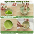 Matcha Making Kit Japanese Tea Set Scoop (Chashaku)Matcha (Chasen) Tea Set with Ceramic Bowl Bamboo Accessories for Tea Lovers.
