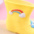 Fufu shop kids rain shoes cute fashion unicorn boots non-slip sole shoes. 
