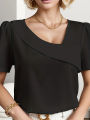 Plus SizeTemperament Blouse Casual Loose Woman Shirt Elegant Short Sleeve Blouse Weekday. 