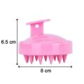 Head Scalp Massager Brush with Soft Silicone Random Color. 