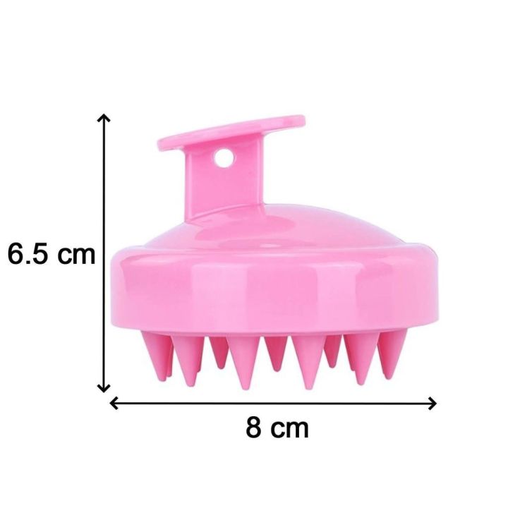 Head Scalp Massager Brush with Soft Silicone Random Color