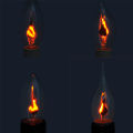 Vintage Edison E14 E27 Led Bulb Candle Light Flame Effect Bulb 3W AC220V Home For Decor Lighting Ampoule Candle Bulb. 