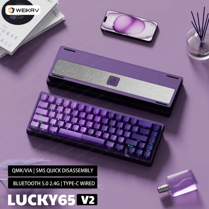 Lucky65 V2 Sugar65 Weikav Lucky 65keys Mechanical Keyboard Aluminum ...