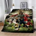 Football CR7 Printed Blanket Picnic Blankets Warm Blanket Soft and R-Ronaldos Comfortable Blanket Home Travel Birthday Gift. 