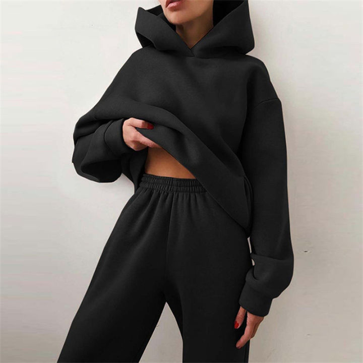 Women's%20Tracksuit%20Suit%20Autumn%20Fashion%20Warm%20Hoodie%20Sweatshirts%20Two%20Pieces%20Oversized%20Solid%20Casual%20Hoody%20Pullovers%20Long%20Pant%20Sets%20-%20Image%203
