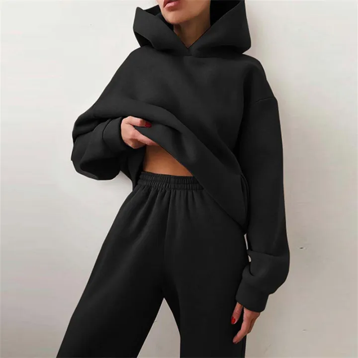 Women's%20Tracksuit%20Suit%20Autumn%20Fashion%20Warm%20Hoodie%20Sweatshirts%20Two%20Pieces%20Oversized%20Solid%20Casual%20Hoody%20Pullovers%20Long%20Pant%20Sets%20-%20Image%203