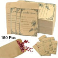 50/100/150 Pcs Seed Envelopes 4.72 * 3.15 inch Small Envelope Collection Vegetable Flowers Plant Gardening Seeds Parts Storage. 