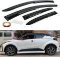 4 piece Window visor for Toyota C-HR  car exterior accessories decoration item rain guard high quality plastic material  CHR rain shads. 