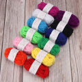 QJH Children's 12-Color Yarn 10g Each for DIY Material Package Kindergarten Making Doll Doll Knitting Beginners by Handcrafts. 