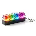 1pcs 4 Keys Mechanical Keyboard Tester LED Keyboard Key Toys Stress Relief DIY Fidget Button Keycap Fidget Keychain Toys.