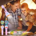 Children Early Education Projection Flashlight Cute Cartoon Torch Lamp Toys for Kid Holiday Birthday Xmas Gift Learning Toys. 