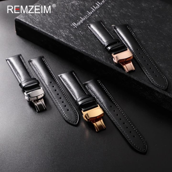 Leather%20Watchband%2018mm%2020mm%2022mm%20Men's%20and%20Women's%20Replacement%20Casual%20Strap%20With%20Automatic%20Butterfly%20Clasp%20Watch%20Strap%20-%20Image%205