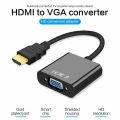 Vivid 1080p HDMI to VGA Adapter - Connect PC, Laptop, PS4 to VGA Monitor & Projector 6ft. 